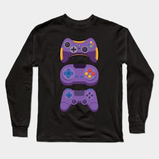 Gamer Video Game Controller Console Gamepad Gaming Gift T-Shirt Long Sleeve T-Shirt